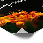 Luke 1:37, voor God Poster (Hoek)