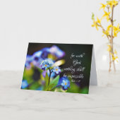 Luke 1:37 Want met God zal niets onmogelijk zijn Kaart (Gele Bloem)