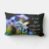 Luke 1:37 Want met God zal niets onmogelijk zijn Kussen (Achterkant)