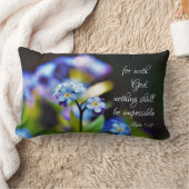 Luke 1:37 Want met God zal niets onmogelijk zijn Kussen (Deken)