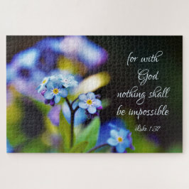 Luke 1:37 Want met God zal niets onmogelijk zijn Legpuzzel