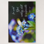 Luke 1:37 Want met God zal niets onmogelijk zijn Legpuzzel (Verticaal)