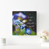 Luke 1:37 Want met God zal niets onmogelijk zijn Vierkante Klok (Huis)