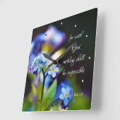 Luke 1:37 Want met God zal niets onmogelijk zijn Vierkante Klok (Hoek)