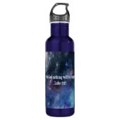 Luke 1:37 waterfles (Voorkant)