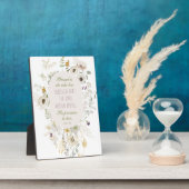 Luke 1:45 Gezegend is zij Wildflower Fotoplaat (Zijkant)