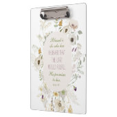 Luke 1:45 Gezegend is zij Wildflower Klembord (Links)