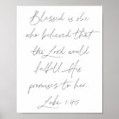 Luke 1:45 poster (Voorkant)
