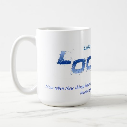 Luke 21:28 koffiemok (Links)