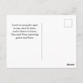 Luke 22:42 niet mijn wil maar jullie zijn gedaan,  briefkaart (Achterkant)