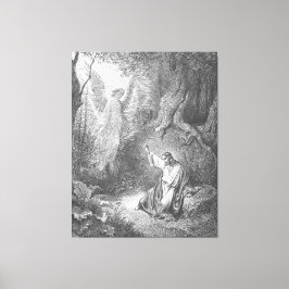 Luke 22 An Angel Appears to Jesus in the Garden Canvas Afdruk