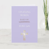 Luke 24:6 Christelijke Reflectiekaart Feestdagen Kaart (Voorkant)
