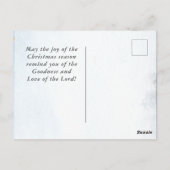 Luke 2:10 Goede getimede van grote vreugde, Kerstm Briefkaart (Achterkant)