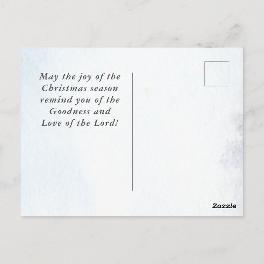 Luke 2:10 Goede getimede van grote vreugde, Kerstm Briefkaart (Achterkant)