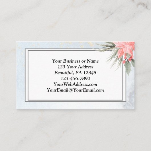 Luke 2:10 Goede getimede van grote vreugde, Kerstm Visitekaartje (Achterkant)