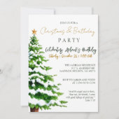 Luke 2:10 Kerstboom & Verjaardagsfeest Kaart (Voorkant)