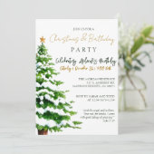 Luke 2:10 Kerstboom & Verjaardagsfeest Kaart (Staand voorkant)