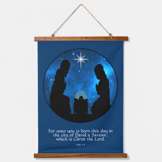 Luke 2:11 hangend wandkleed (Voorkant)