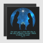 Luke 2:11 Magnetische Kaart (Voorkant / Achterkant)