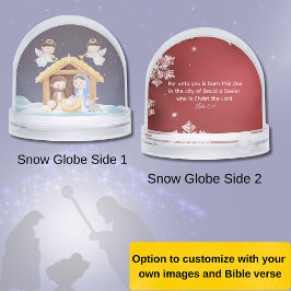 Luke 2:11 Nativity Bible Verse Snow Globe Sneeuwbol