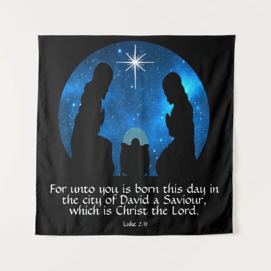 Luke 2:11 wandkleed (Voorkant)