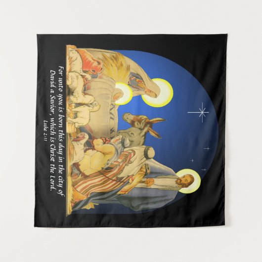 Luke 2:11 wandkleed (Voorkant (horizontaal))