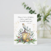 Luke 2:14 Glory aan God in de hoogste Kerstmis Briefkaart (Staand voorkant)