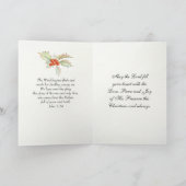 Luke 2 14 Glory aan God in de Hoogste, Kerstmis Kaart (Binnen)