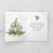 Luke 2:14 Glory aan God in de hoogste Kerstmis Kaart (Binnen)