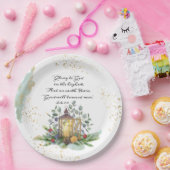 Luke 2:14 Glory aan God in de hoogste Kerstmis Papieren Bordje (Feest)