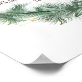 Luke 2:14, Glory aan God in de Hoogste Kerstmis Poster (Hoek)