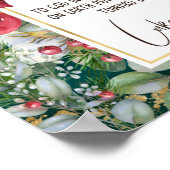 Luke 2:14, Glory aan God in de Hoogste Kerstmis Poster (Hoek)