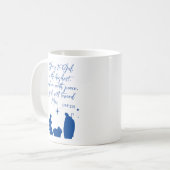 Luke 2:14 Glory aan God in de hoogste nationalitei Koffiemok (Voorkant links)