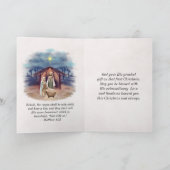 Luke 2:14 Glory aan God in de Hoogste Nativiteit Feestdagen Kaart (Binnen)