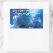 Luke 2:14 Glory aan God, kerstnativiteit Rechthoekige Sticker (Tas)