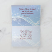 Luke 2:14 "Glory to God in the Hoogste" Kerstmis Feestdagen Kaart (Binnen)