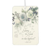 Luke 2:14 "Glory to God" White Rose Luchtverfrisser (Voorkant)