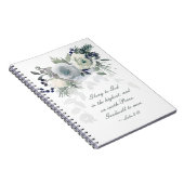 Luke 2:14 "Glory to God" White Rose Notitieboek (Rechterzijde)