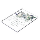 Luke 2:14 "Glory to God" White Rose Notitieboek (Linkerzijde)