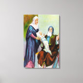 Luke 2:25-35 Simeon ziet Gods Salvation canvas (Voorkant)