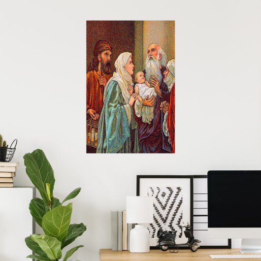 Luke 2:36-38 Anna Gives Bedankt poster (Thuiskantoor)