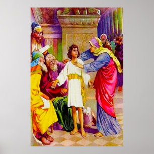 Luke 2:41-50 Jezus in het huis van zijn vader Poster