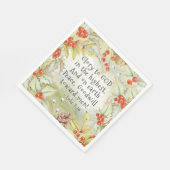 Luke 2 Glorie 14 aan God in Hoogst, Kerstmis Servet (Hoek)