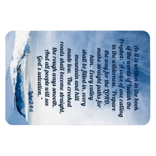 Luke 3:4-6 magneet (Horizontaal)