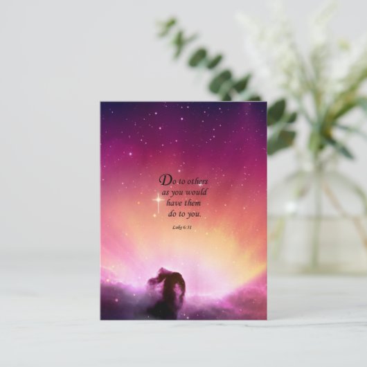 Luke 6:31 briefkaart (Staand voorkant)