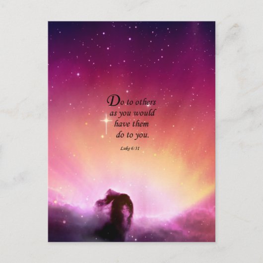 Luke 6:31 briefkaart (Voorkant)