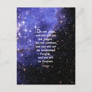 Luke 6:37 briefkaart