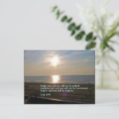 Luke 6:37 Sunrise Briefkaart (Staand voorkant)