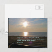 Luke 6:37 Sunrise Briefkaart (Voorkant / Achterkant)