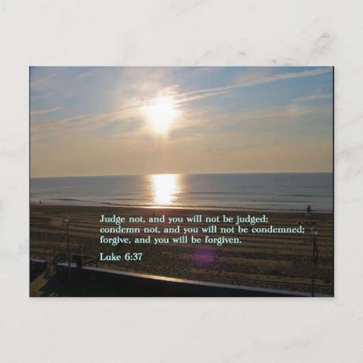 Luke 6:37 Sunrise Briefkaart (Voorkant)